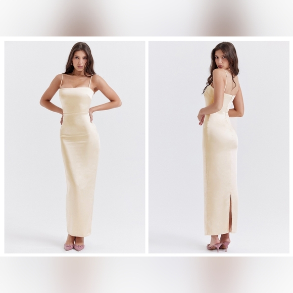 House of CB Cream Maxi Dress - Picture 3 of 9